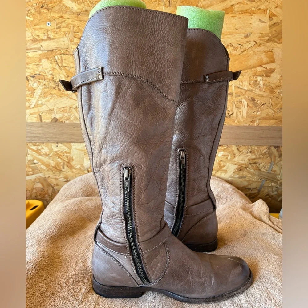 FRYE Phillip Riding EQUESTRIAN Leather Knee High Rider Boots Size 8